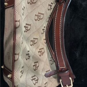 Dooney & Bourke Monogram Canvas Shoulder Bag